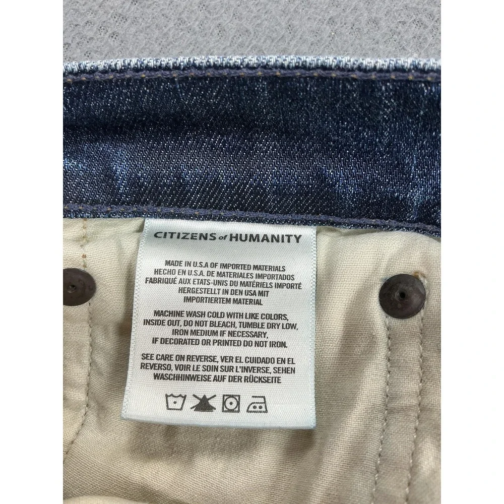 Citizens Of Humanity Core Slim Straight‎ Jeans Mens 40x31 Med Wash Stretch Denim